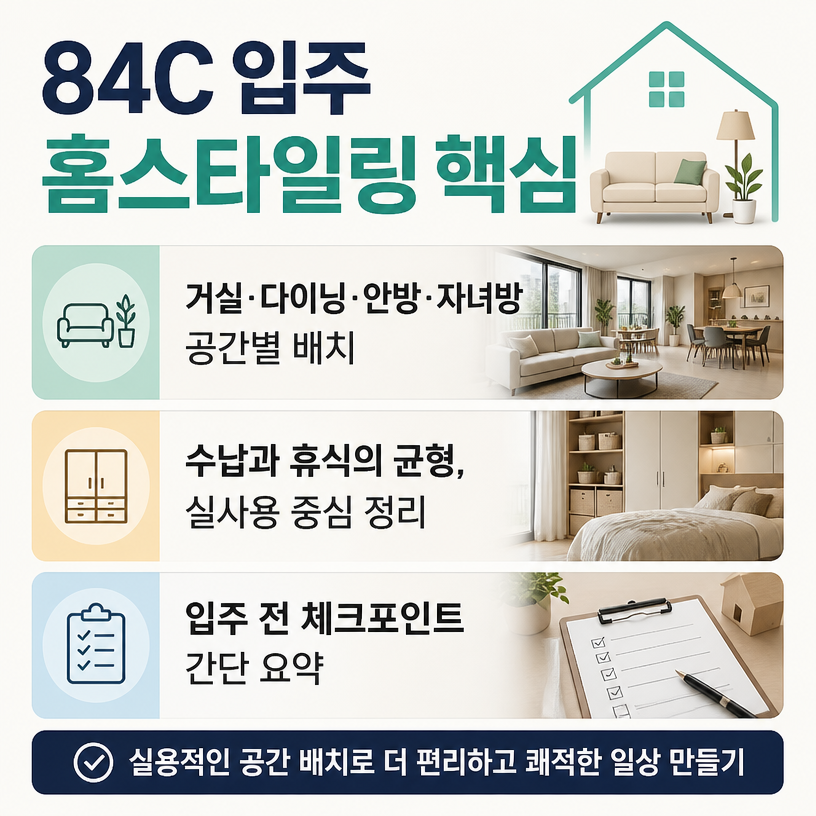 84C 입주 홈스타일링 핵심정리