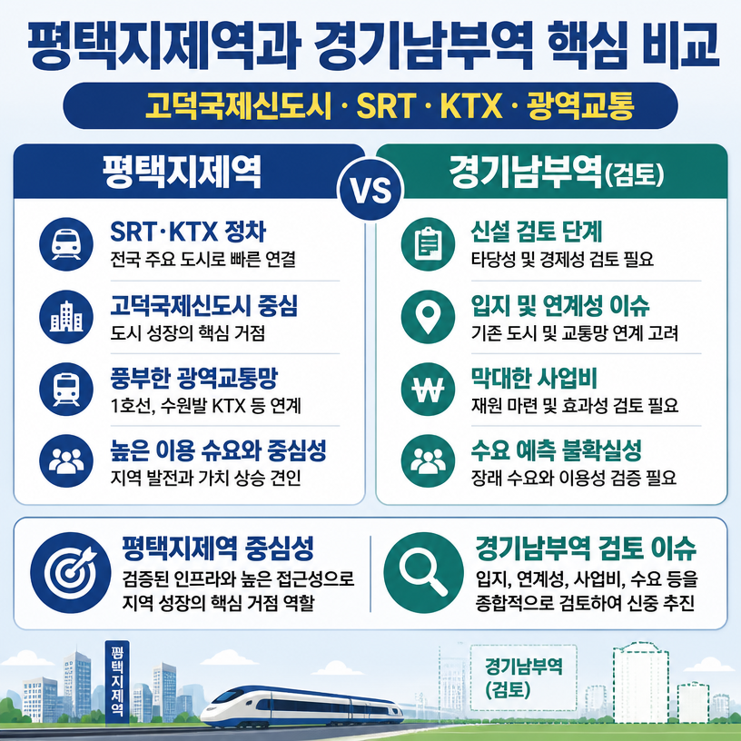 평택지제역과 고덕권 광역교통 핵심 정리