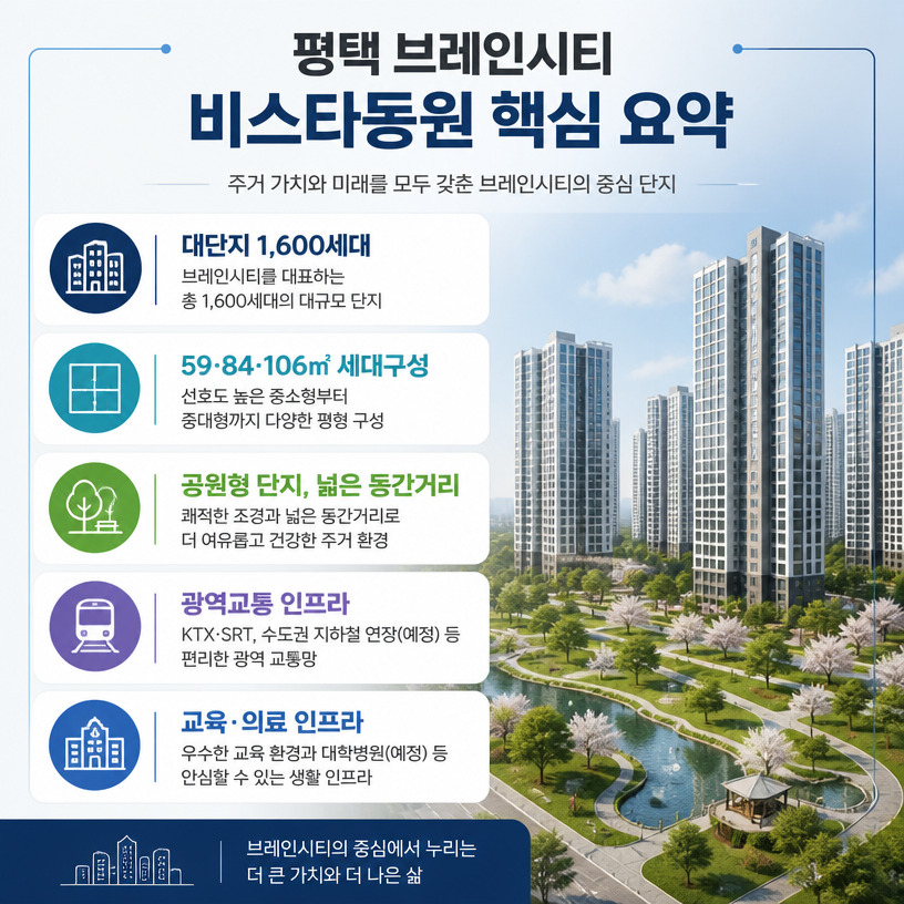 평택 브레인시티 핵심입지와 분양정보 요약