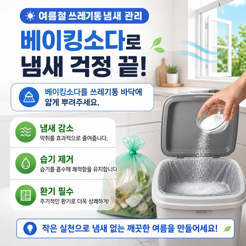 여름철 쓰레기통 냄새 줄이는 관리법