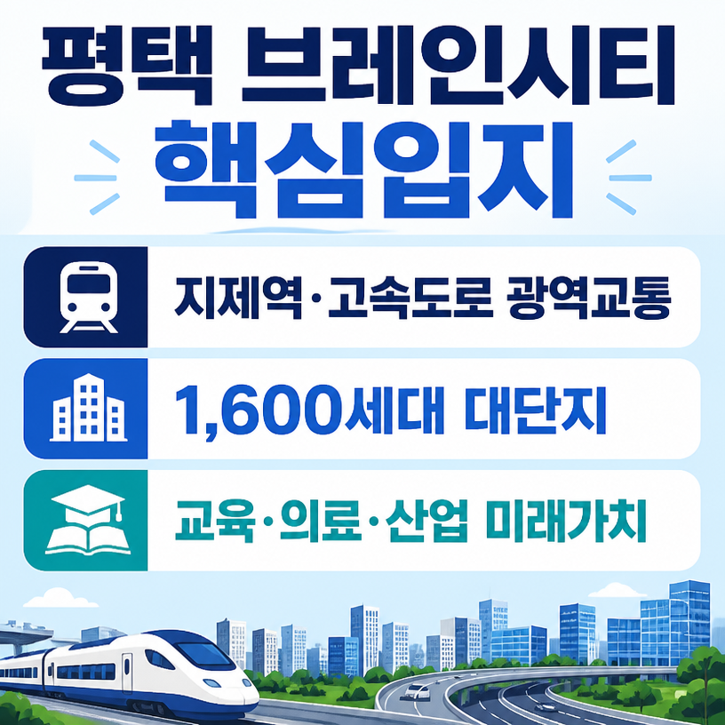 브레인시티 핵심입지와 분양조건 한눈에