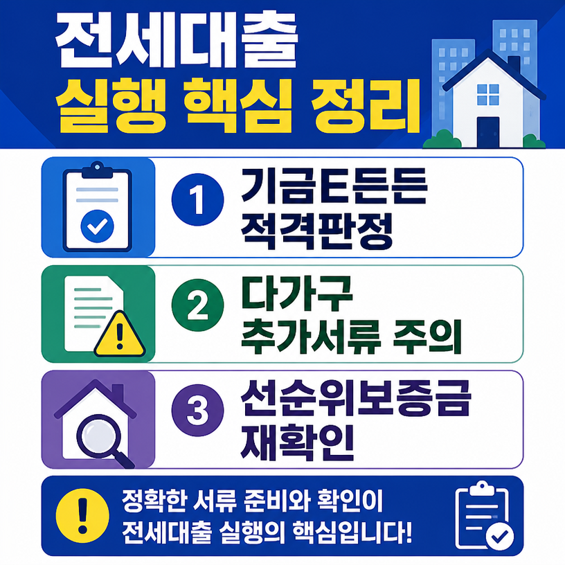 SH장기안심주택 전세대출 실행과 서류준비 핵심정리