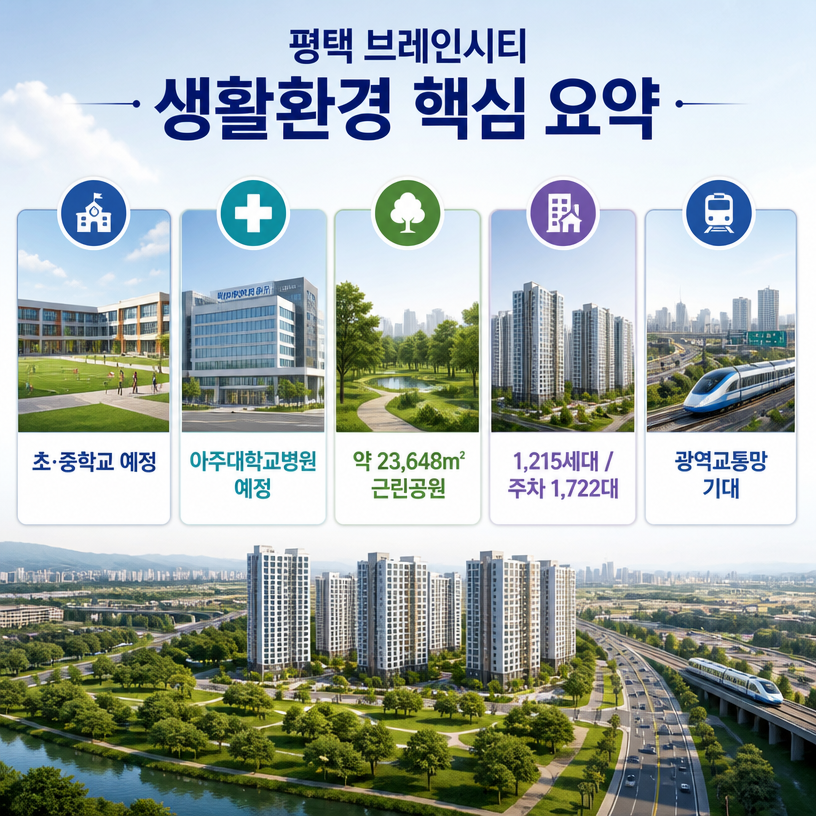 평택 브레인시티 생활환경 핵심 체크포인트 정리