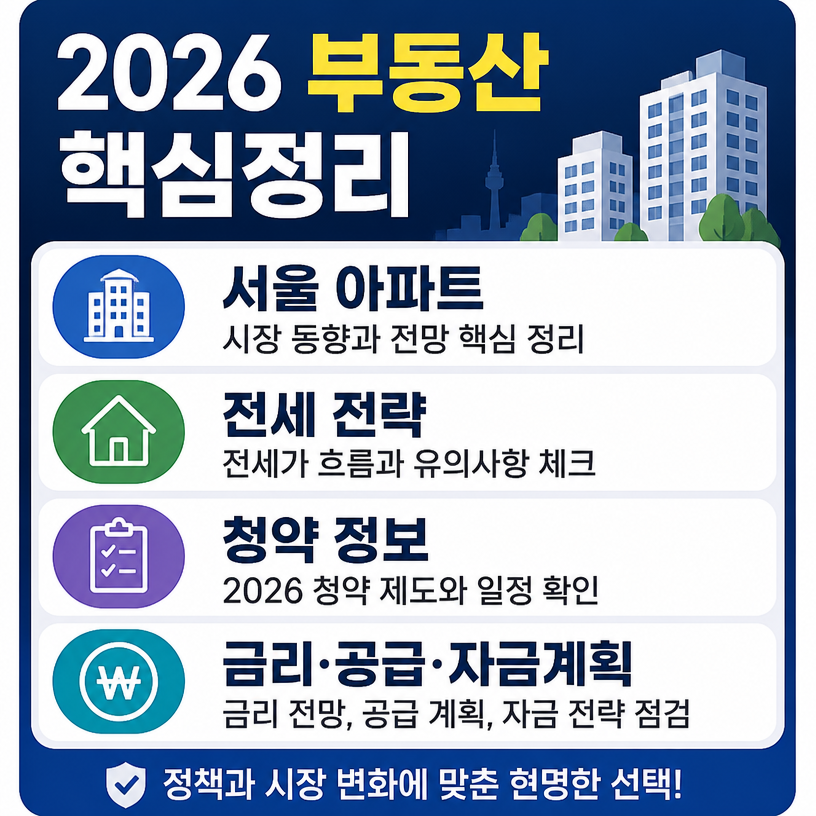 2026 부동산·생활 트렌드 핵심정리