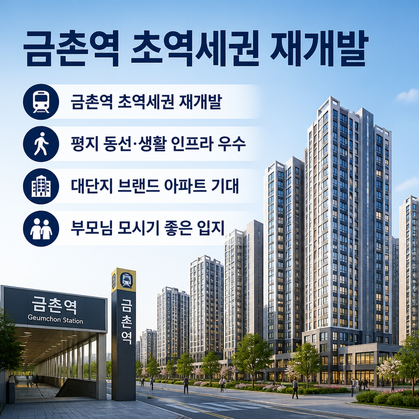 금촌역 초역세권 평지 재개발 핵심정리
