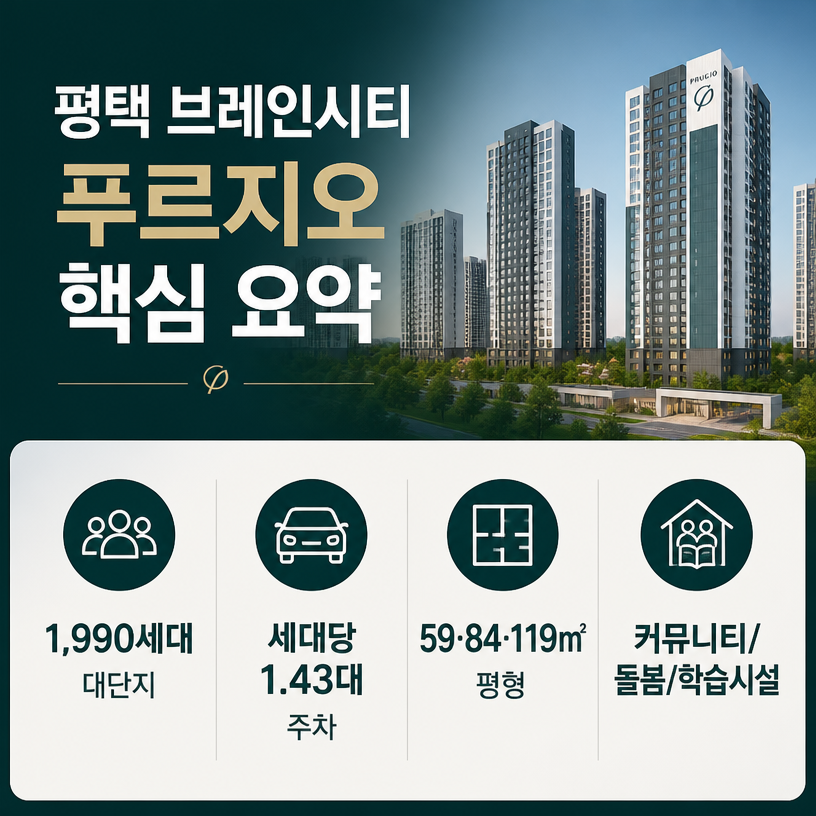평택 브레인시티 푸르지오 생활환경 핵심정리