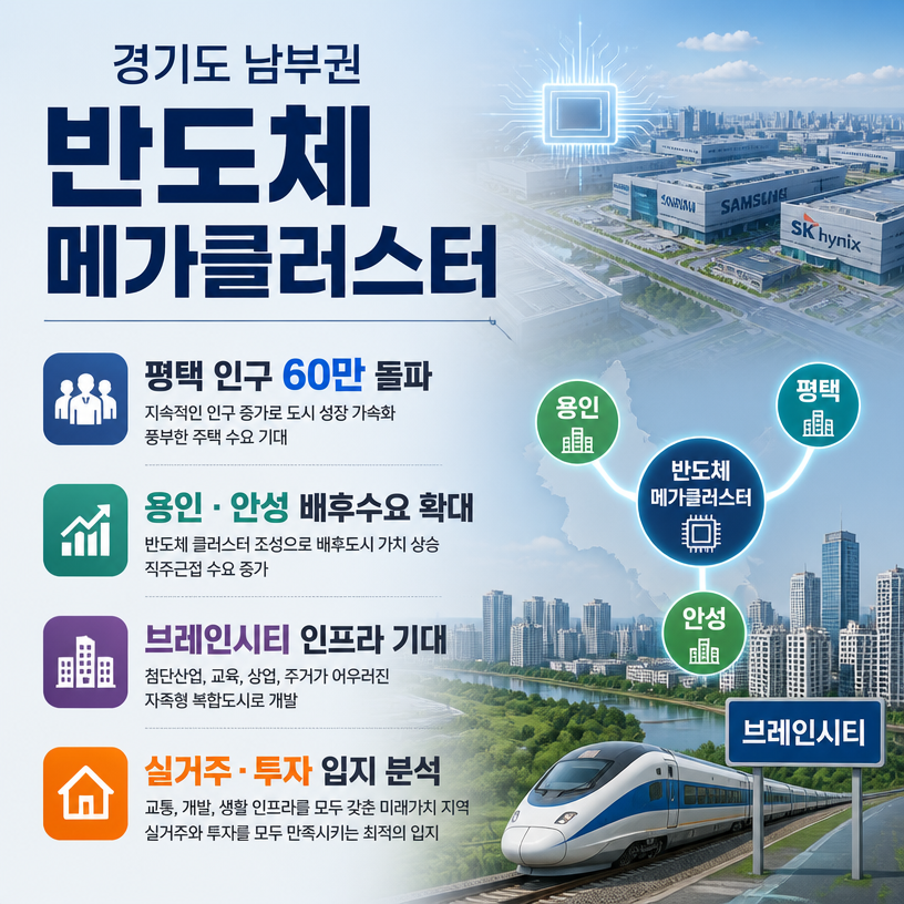 반도체 메가클러스터로 바뀌는 평택·용인 부동산