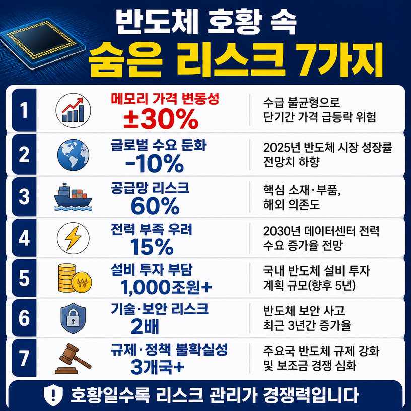 반도체 호황 속 숨은 리스크 7가지