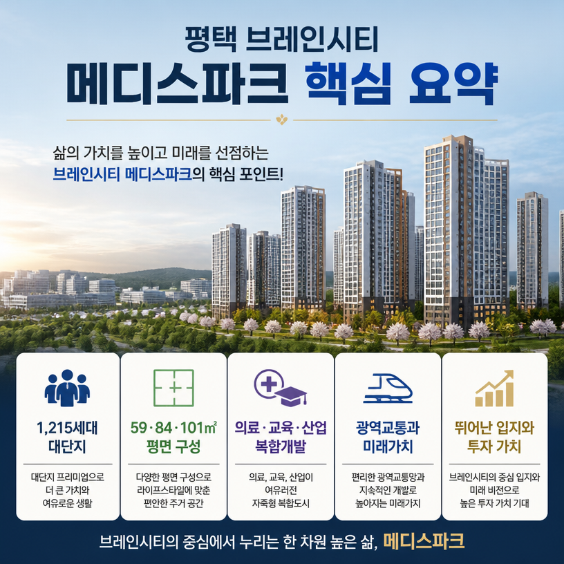 브레인시티 핵심입지와 미래가치 요약