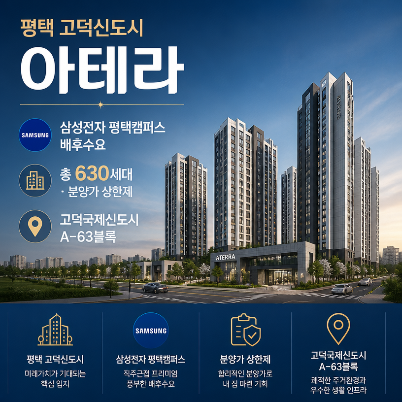 평택 고덕신도시 아테라 핵심정보 요약