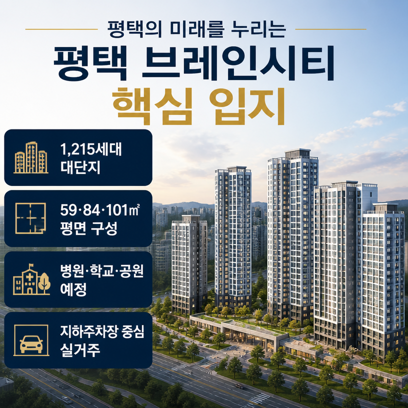 브레인시티 핵심입지와 대단지 주거가치 요약