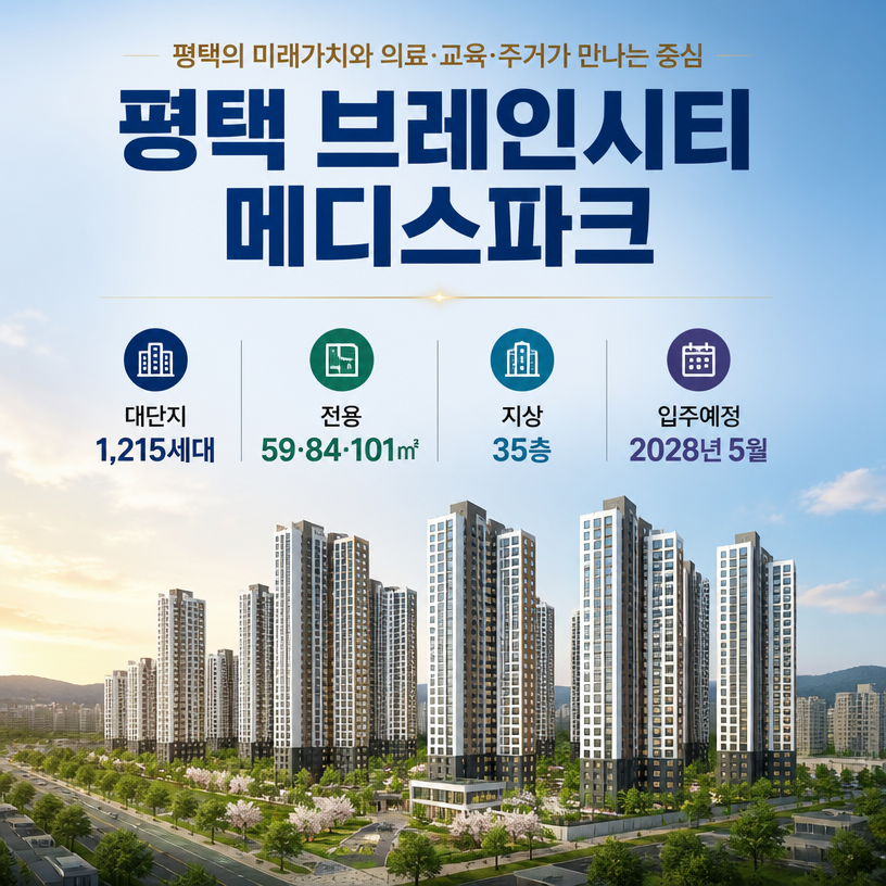 브레인시티 메디스파크 핵심 입지와 분양정보 정리