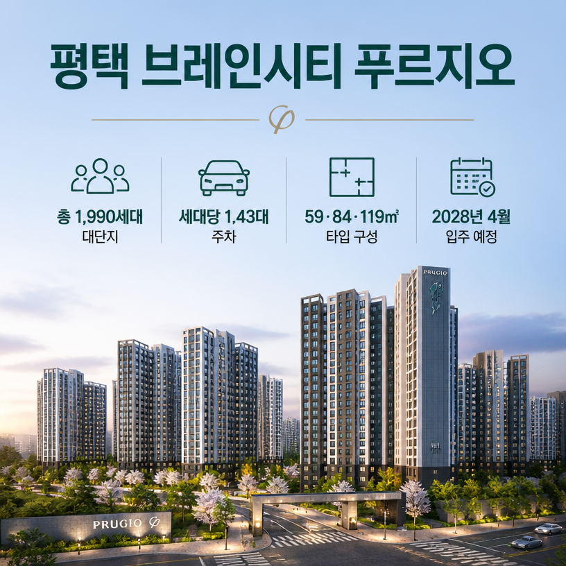 평택 브레인시티 대단지 프리미엄 핵심정리